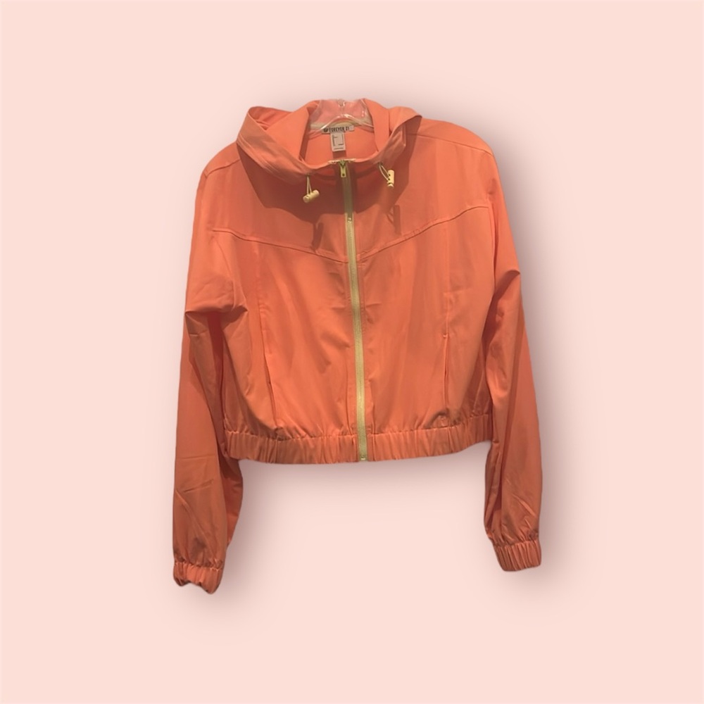 Lightweight Orange w/ yellow Windbreaker